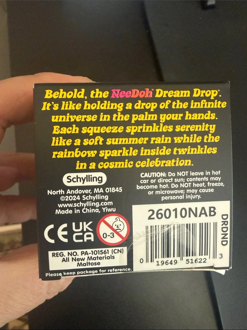 NWT Needoh Dream Drop Squishy Fidget Toy - Purple